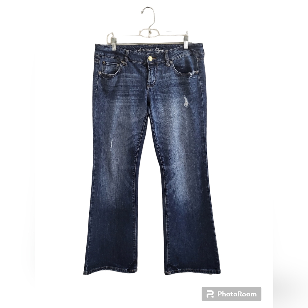 American Eagel Women's Stretch Boyfriend Jeans SZ 10 Short